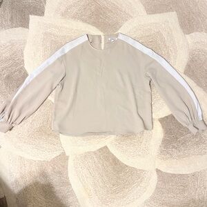 Express Taupe Long Sleeve Top